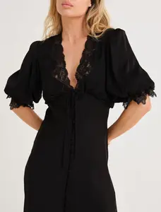 Honey Duster Maxi Dress | Black