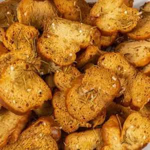 Rosemary Pretzel Chips, Artisan made, 5 oz bag (pack of 3)