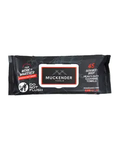 Muckender Heavy-Duty Cleaning Towels (45 ct Flat Pack) – Unscented, Face-Safe