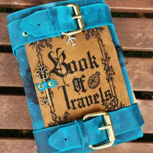 Blue Book of travels leather
