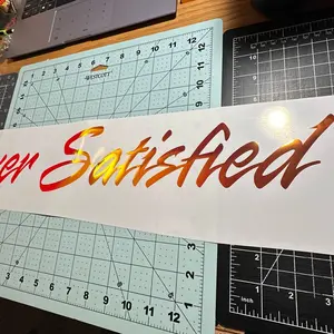 Never satisfied truck or car weatherproof decal Never satisfied truck or car weatherproof decal