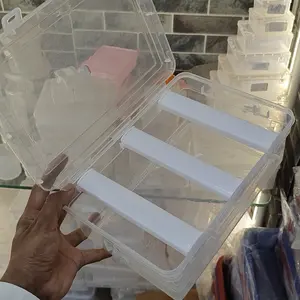 Plastic Bangle Storage Box with 3 Rods for Bangle Organization