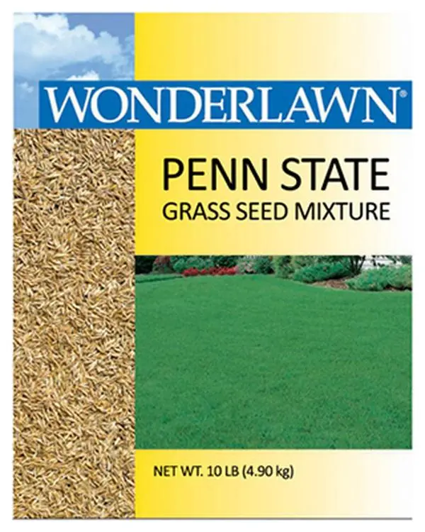Penn 10078 10lb State-Approved Grass Seed Mix - Kentucky Bluegrass, Perennial Ryegrass, Creeping Red Fescue for Carpet-Rug Turf Installation, Outdoor Lawn Use, Lawn & Gardening Improved Varieties, Lawn Seed, Gardening Seeds