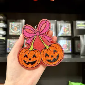 Jack-o-lantern Cherries Car Freshie | Scented Car Air Freshener