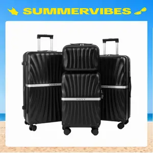4 Piece Luggage Set Expandable ABS Travel Suitcase Set TSA Lock Hardshell Durable Lightweight Traveling Luggage Sets Gift for Back to School (Amy Green, 28in26in20in13in)