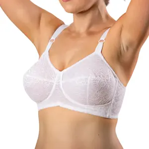 Style 2101 | Expandable Cup Wireless Shaper Bra - White