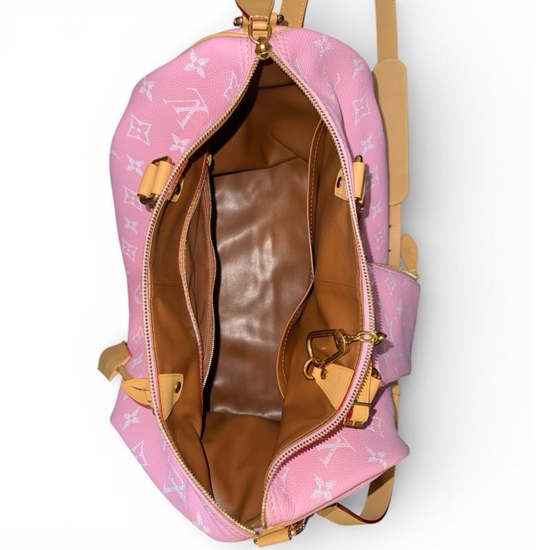 Pre-owned Louis Vuitton leather Crossbody Bags Calfskin Monogram Speedy 40 P9 Bandouliere in Candy