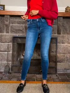 Judy Blue Full Size Washed Thermal Skinny Jeans Plus Size