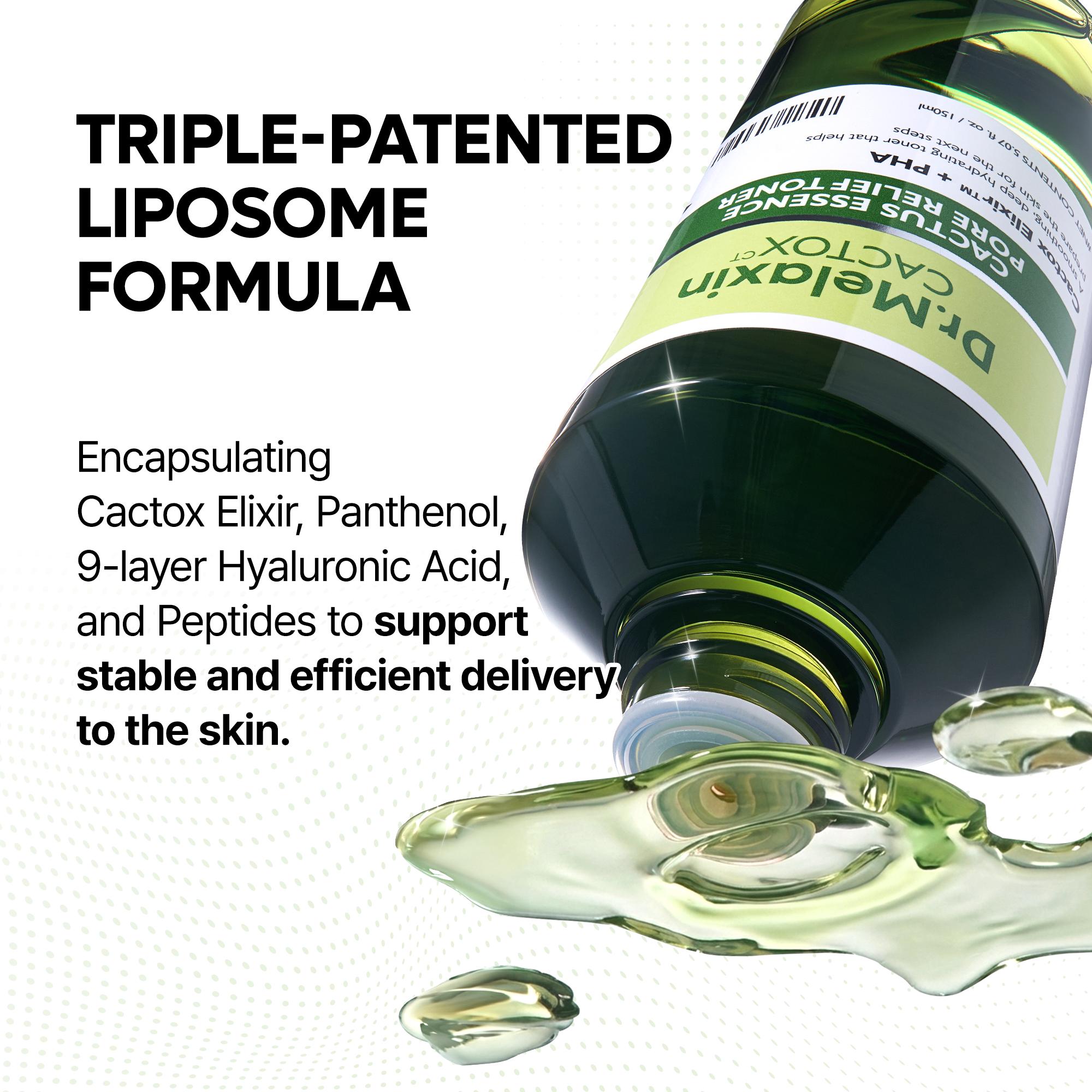 [Dr.Melaxin Official] CACTOX Essential 5-Step Pore Tightening Starter Set with Cactus Cooling Reduce Puffiness & Pore Tightening for Visible Skin Repair