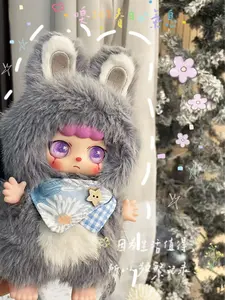 CN  Kebidou‑Rabbit Baby Outing series Mystery Boxes Bag Pendant Bunny Plush Dolls Soft Collectibles