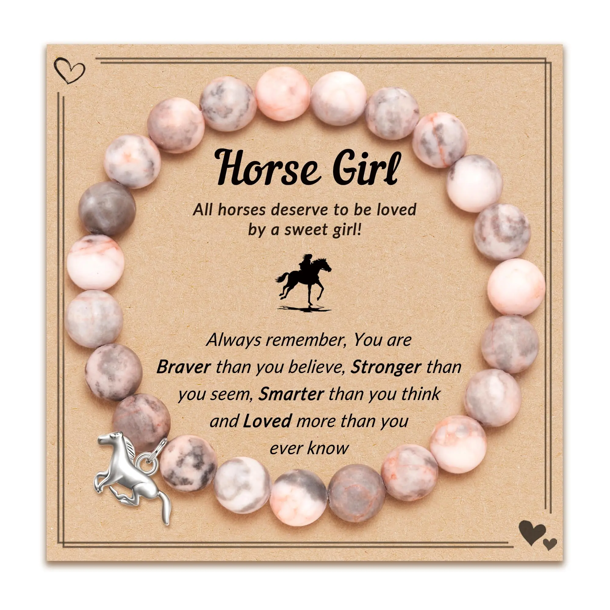 Horse Gifts for Girl Horse Charm Bracelet for Girls Granddaughter Daughter Niece Who Loved Horse as Birthday Christmas Gift