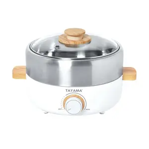 TAYAMA 2.5-Qt Multi-Functional Hot Pot and Grill - Perfect for BBQ and Steamboat