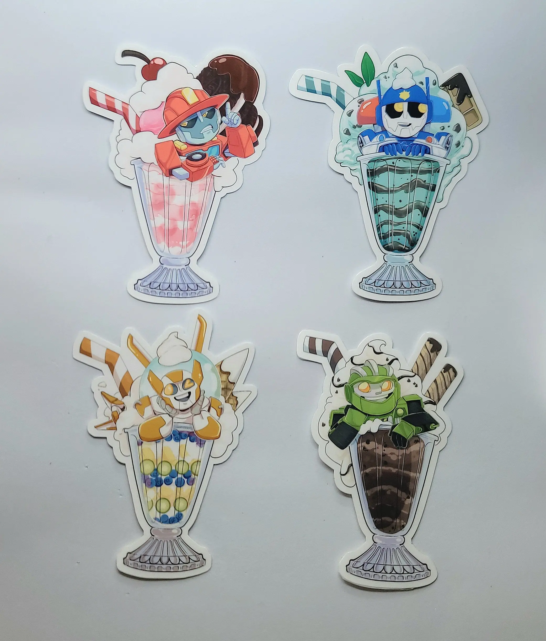 Rescue Bots Transformers  Milkshake Stickers