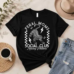 Feral Moms Social Club Shirt – Raising Hellions Graphic Tee