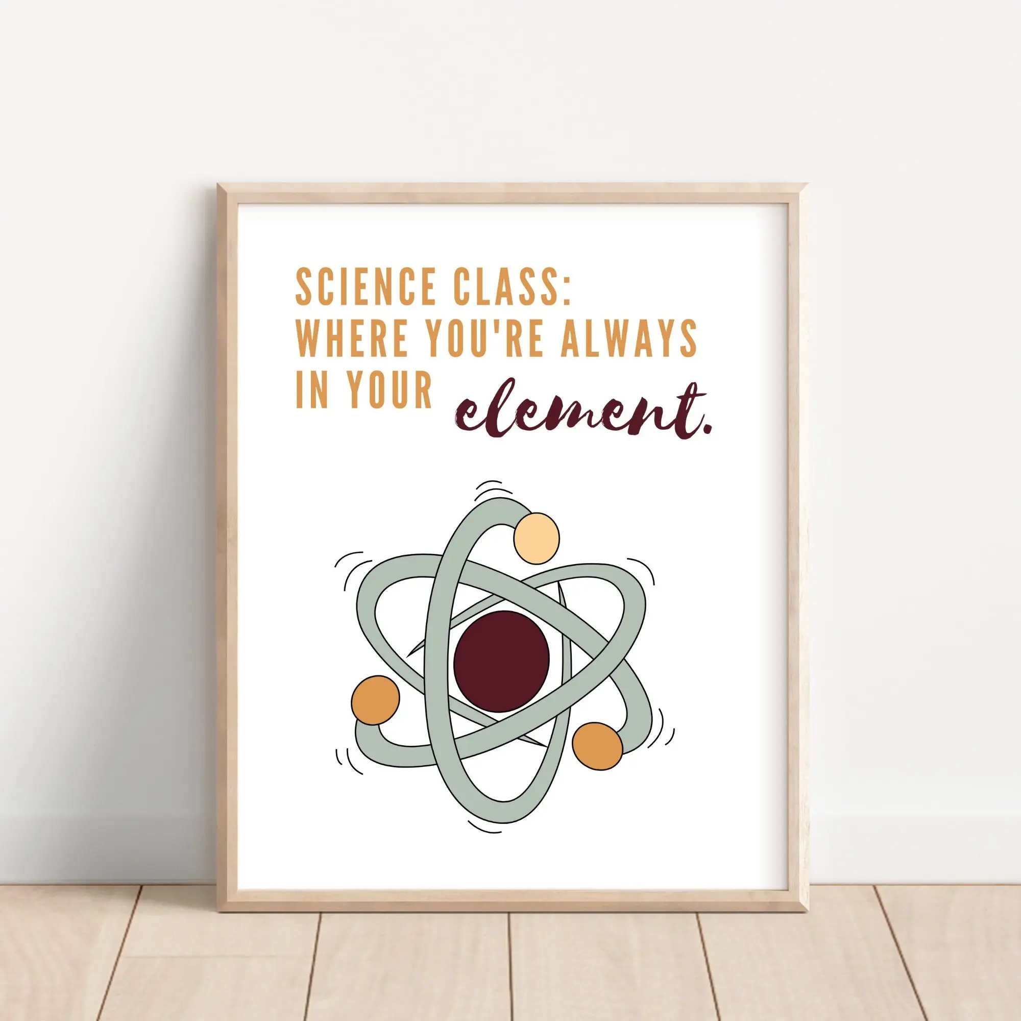 Chemistry Classroom Poster; Science Classroom Decor; Science Humor; Funny Science Poster; Chemistry Lab Decoration; High School Science Art