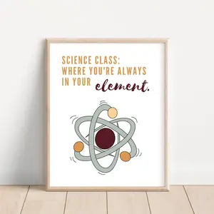 Chemistry Classroom Poster; Science Classroom Decor; Science Humor; Funny Science Poster; Chemistry Lab Decoration; High School Science Art