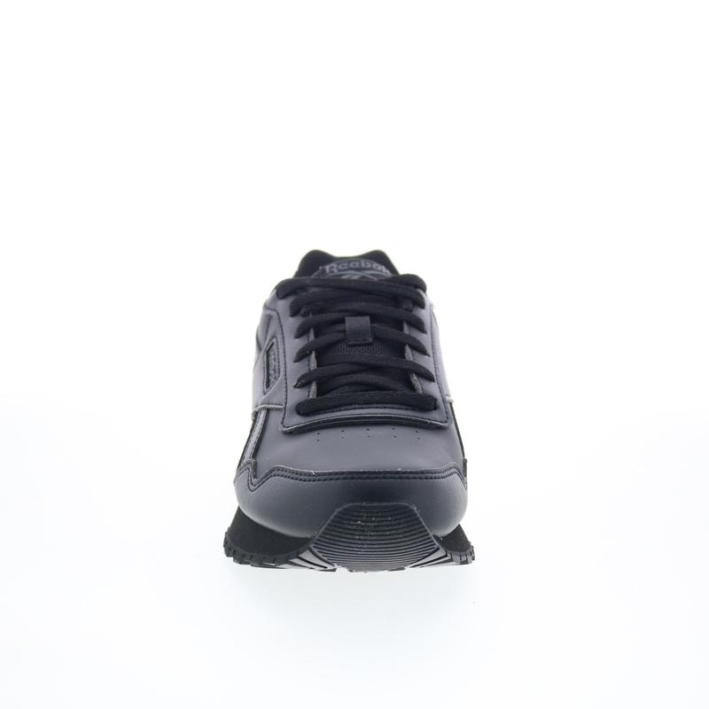 Reebok Glide Wide D Womens Black Wide Leather Lifestyle Sneakers Shoes