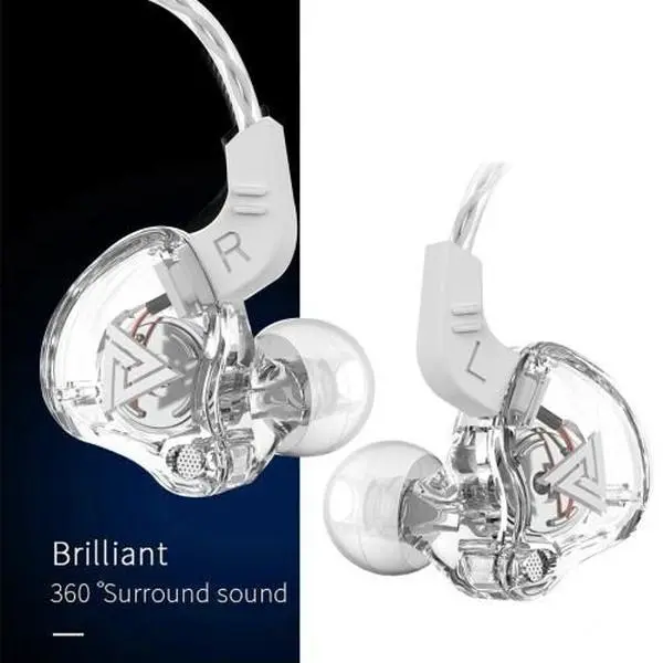 AK6 Wired In-Ear Gaming Earphones with Dynamic Driver for 3D Sound, Deep Bass, Clear Mic, Compatible with PS5, XBOX, Consoles, Ideal for Esports, Voice Chats Cable Audio