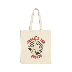 Freak in the Sheets Tote Bag, Funny Halloween Tote Bag