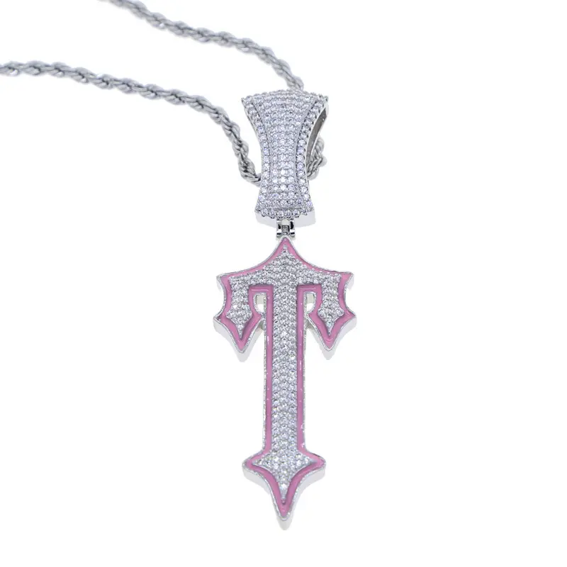 Platinum Powder Drip Oil Cross