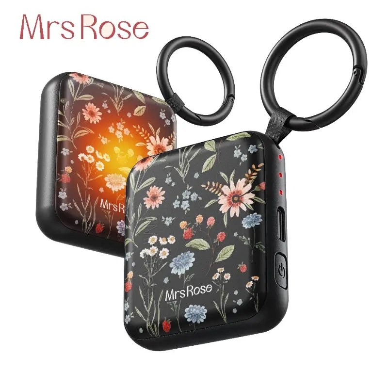 MrsRose 2-Pack Rechargeable Hand Warmers with AI Chips, Portable Pocket Heaters, Hunting Gear, Reusable Winter Essentials, Gift Ideas for Outdoor Enthusiasts