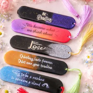 Resin motivational bookmarks