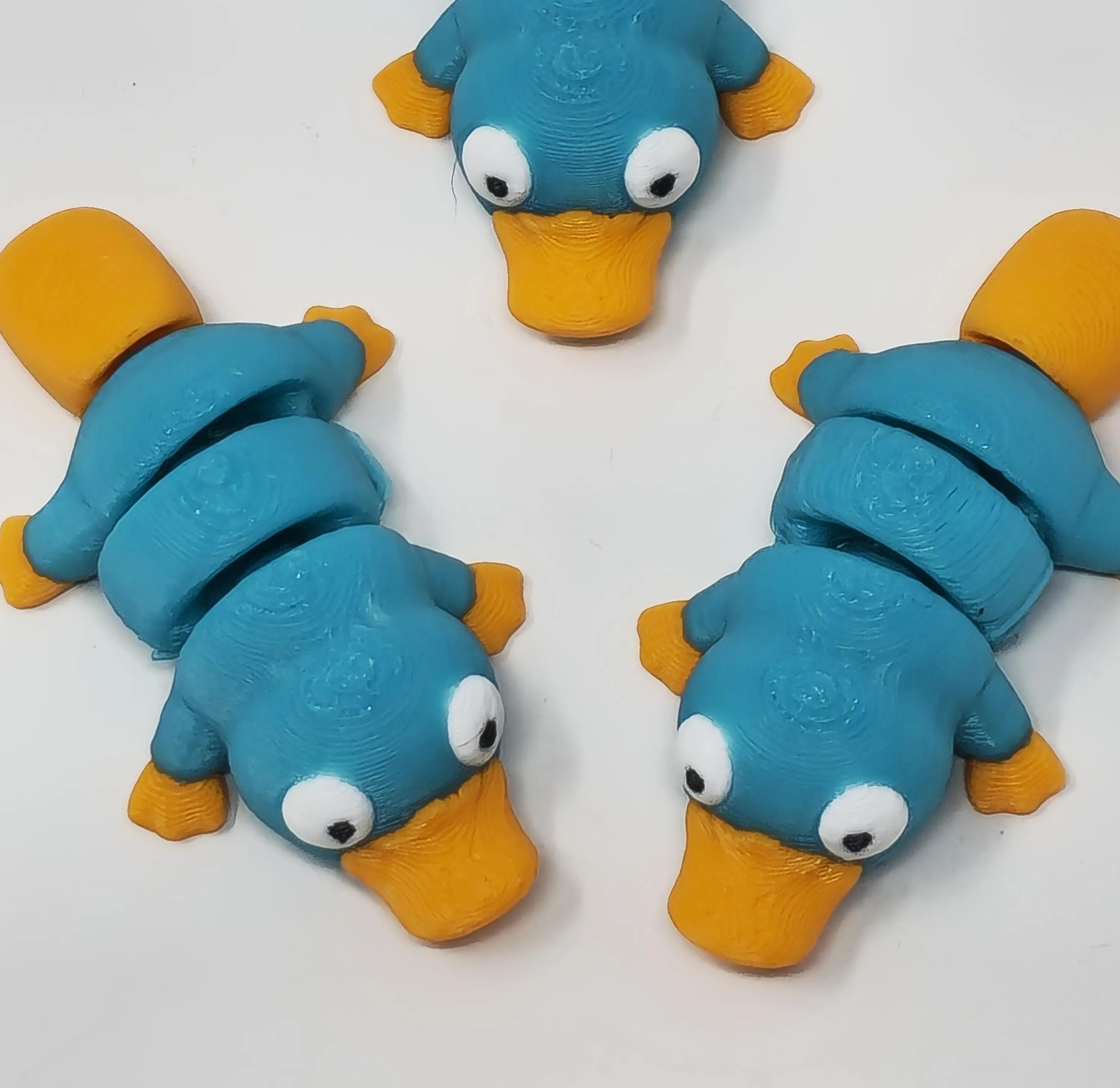 3D Printed Platypus Fidget Toy - All Ages, Unisex, Compact, Lightweight, Durable, High-Quality, Linked Segments, Smooth Motion Sensory Stress Relief Unique Gift
