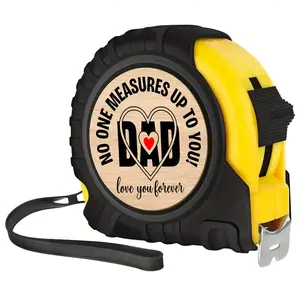Durable Tape Measure, Measurement Tape for Dad, No One Measures Up to You Engraved Message, Toggle Lock, Perfect Father's Day, Birthday, Christmas Gift