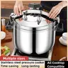 Heavy-Duty Commercial Stainless Steel Pressure Cooker - Multi-Size (7L/11L/25L Large), All Cooktop Compatible, Induction-Safe, Gas Stove Ready, Flexible, Thermal Performance, Durable for Hotel Kitchen Fire-Ready Cook Needs
