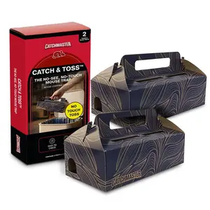 Catch & Toss: No-Touch Disposable Mouse Glue Traps Indoor (2 Pack) Catch & Toss: No-Touch Disposable Mouse Glue Traps Indoor (2 Pack)