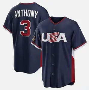 NWT Men's USA Roman Anthony Navy 2026 World Baseball Classic Stitched Jersey
