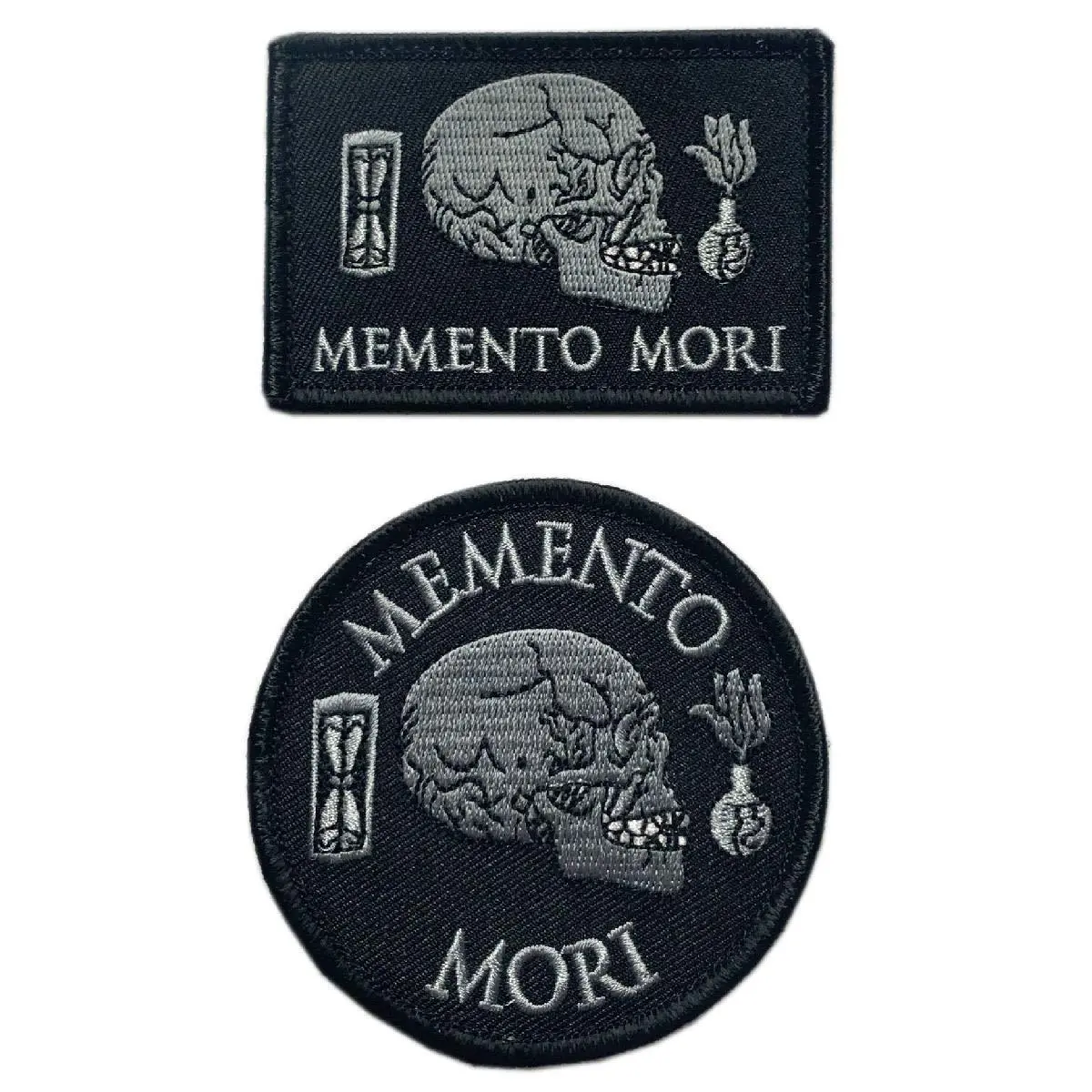 Memento Mori Embroidered and PVC Patches