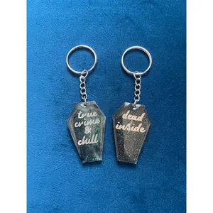 Coffin Keychain - Custom Text