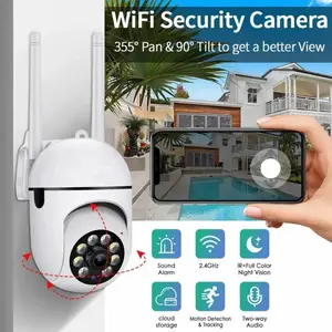 WiFi Remote 360° Security Camera, Auto Pan, Human Tracking, IR Night Vision, 24/7 Recording, Real-Time View, HD Quality, Ap Hotspot, USB PD Charging