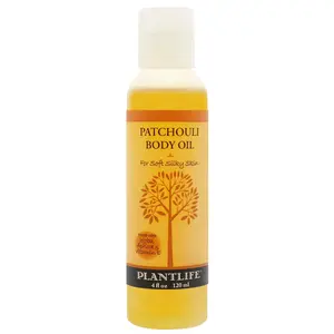 Plantlife Patchouli Body Oil – Earthy Herbal Moisturizing Oil for Skin Care