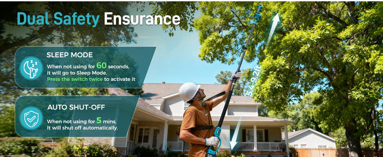 GEVEELIFE 2-in-1 Electric Pruning Shears Cordless, 1.6" Cutting Diameter, Electric Tree Pruner with 12.8Ft Reach Extension Pole, 2×4.0Ah Battery Powered Pole Pruner for Tree Trimming GEVEELIFE 2-in-1 Electric Pruning Shears Cordless, 1.6" Cutting Diameter, Electric Tree Pruner with 12.8Ft Reach Extension Pole, 2×4.0Ah Battery Powered Pole Pruner for Tree Trimming