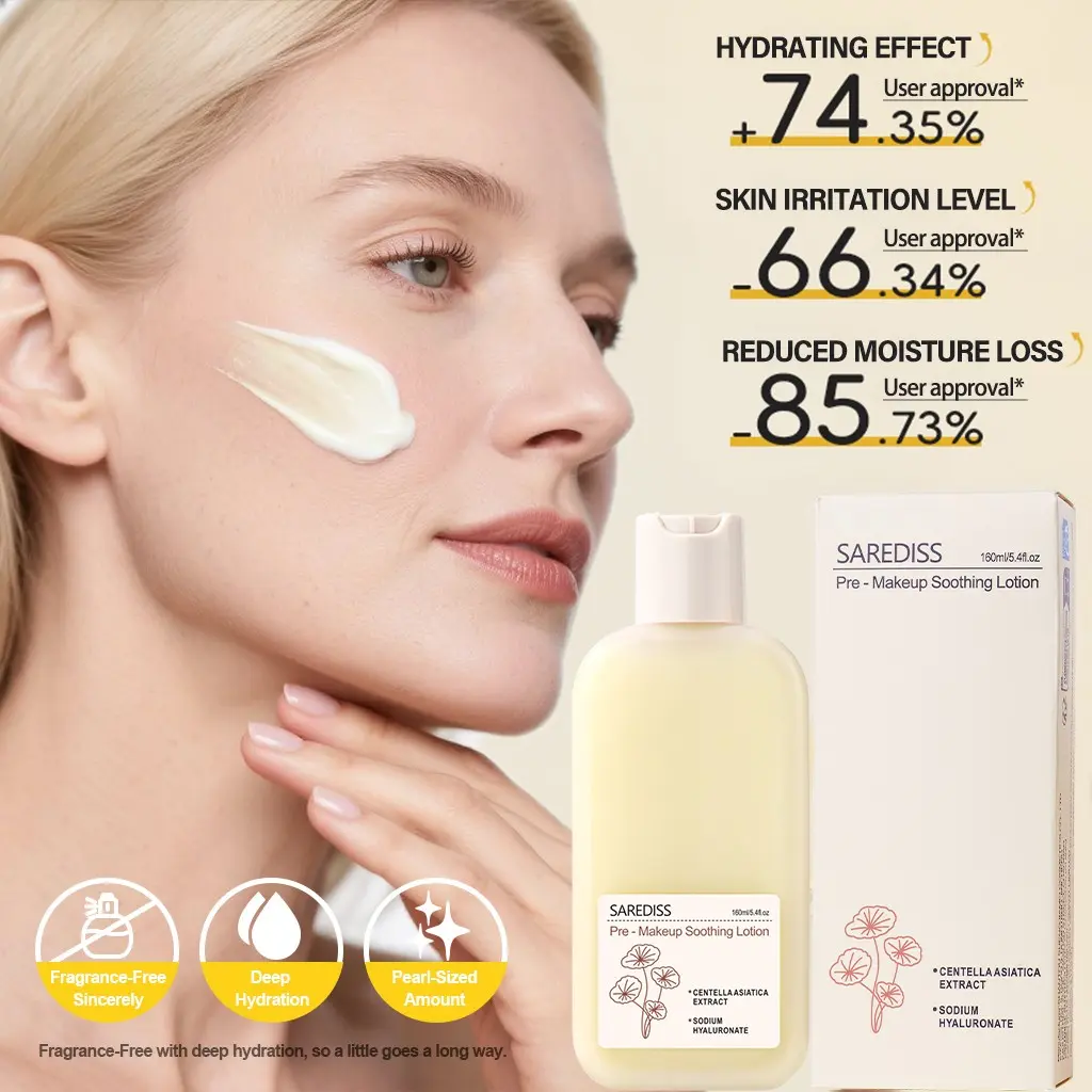 New Makeup Gripping Hydrating Face Primer For Makeup Moisturizing Nourishing Hydrating Moisture Skin Soothing Lotion, Facial Primer, 160ML Large Capacity, Contains Hyaluronic Acid Sodium, Glycerine, Centella Asiatica, Korean Beauty