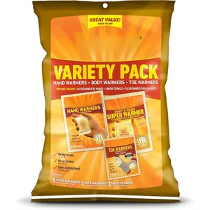 Toe, Hand, & Body Warmer Variety Pack - Long Lasting Safe Natural Odorless Air Activated Warmers