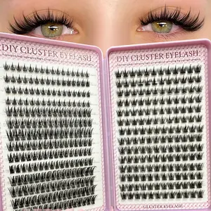 392pcs False Lashes Extension Set, High Capacity, D Curl, Fluffy Style, DIY Kit for Daily Use, Parties, Travel, Gift Idea