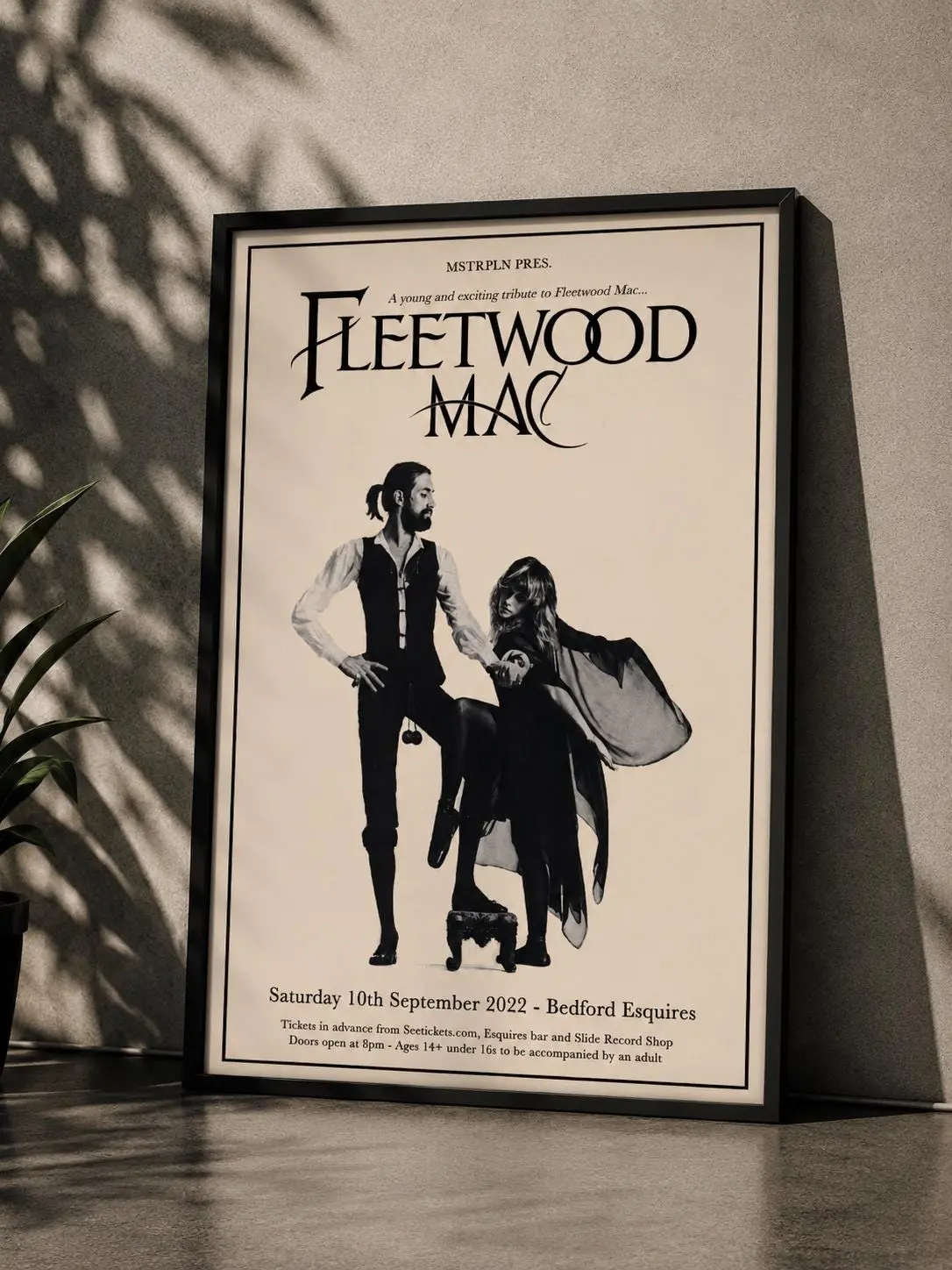 [ No Frame ] Fleetwood Mac Tribute Concert Poster, Vintage Rumours Album Art Print, Retro Rock Gig Wall Decor, Stevie Nicks Decor, Music Lover Gift melek