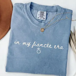 Comfort Colors In my Fiancée Era T-Shirt, Engaged Shirt, Future Mrs. Shirt, Engagement Gift, Bridal Shower Bride Shirt, Bachelorette Tee