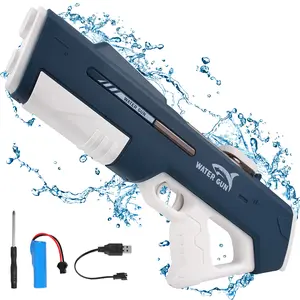 [DealsForYouDays]2026 New Rechargeable Electric Water Gun - Battery-Powered Squirt Toy with Extra Large Capacity Tank, Long-Distance Shooting for Adults & Kids, Ideal for Summer Outdoor Beach Fun