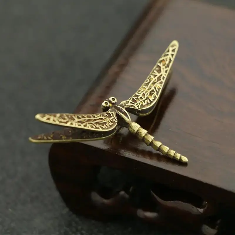 Multi-Application Metallic Dragonfly Design Ornament, 1 Count Universal Dragonfly Decorative Accessories for Home & Garden, Garden Decor