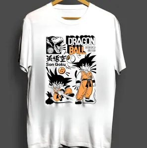 Dragon Ball Z Son Goku T-shirt Anime Manga Gohan,Goten,Vegeta,Trunks All Size