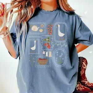 Comfort Colors Cottagecore Shirt, Goose Shirt, Gardening Shirt, Summer Spring Shirt, Gift for Her - TrendWear USA