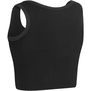 XUJI Transgender FTM Breathable Cotton Elastic Band Colors Chest Binder Tank Top (M-6XL)