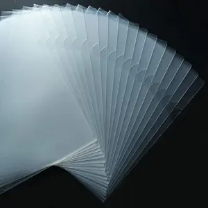 30 Pack Clear Document Folder Copy Safe Project Pocket L-Type Clear Plastic Folder A4/ Letter Size in Transparent Color(Upgraded Size)