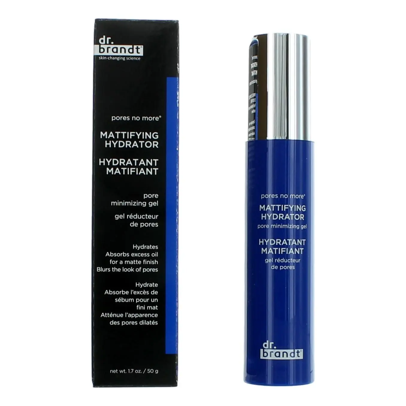 Dr. Brandt Pores No More Mattifying Hydrating Moisturizer - 1.7 fl oz Lightweight, Smoothening Pore Minimizer Gel for Daily Use (Women's Beauty & Personal Care)