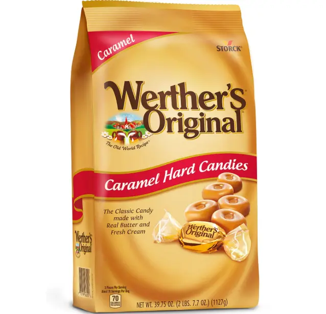 Werther's Original Caramel Hard Candies 39.75oz Bag 2 Pound (Pack of 1)