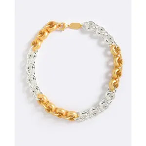 LUCIEN TWO TONE NECKLACE